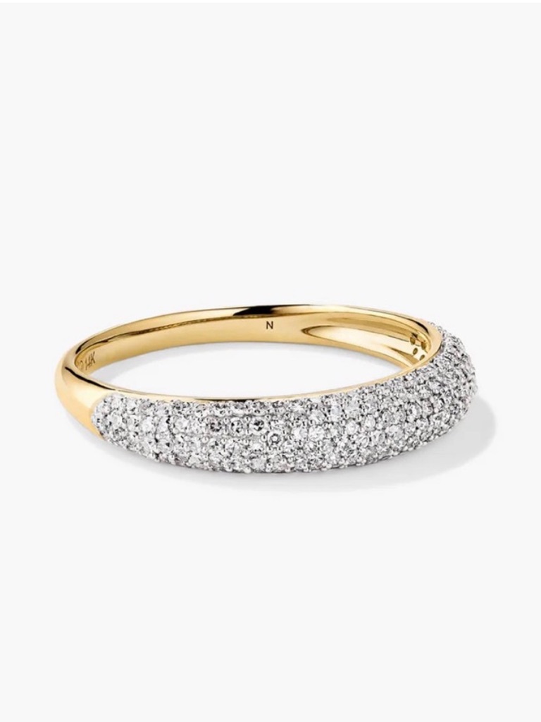 Mejuri Gold Pav Crystal Ring - Gold And Silver 700$